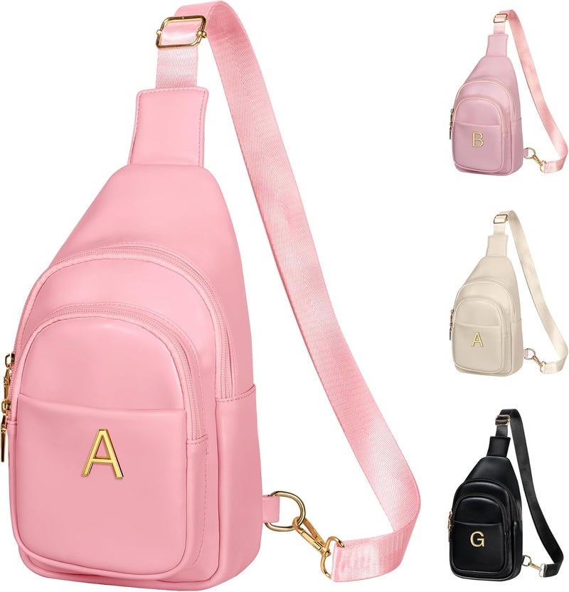Freesya Store Birthday Gifts for Women Teen Girls, Initial Crossbody Sling Bag, Travel Purse for Women, Friends Sister Gifts - Image 1
